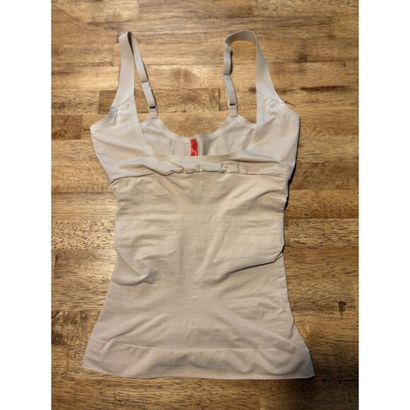 SPANX Open Bust Cami Tank Slimming Shapewear Camisole Intimate Layer Nude Small - Picture 1 of 6